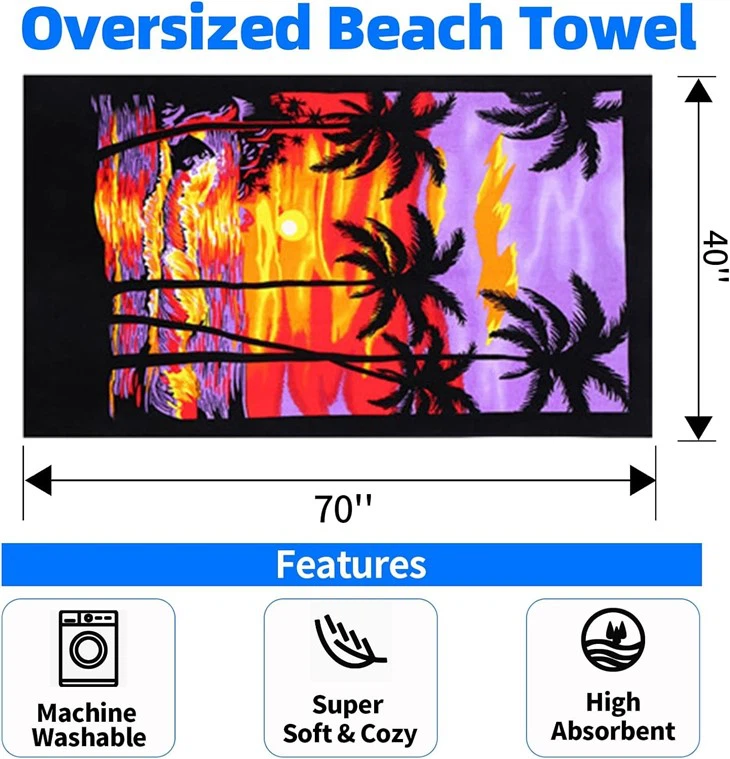 Cotton Oversized Beach Towel factory