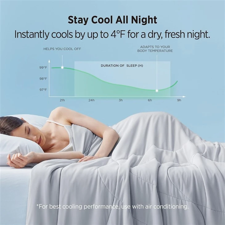 Dual-Sided Cool Tech Cooling Comforter high quality