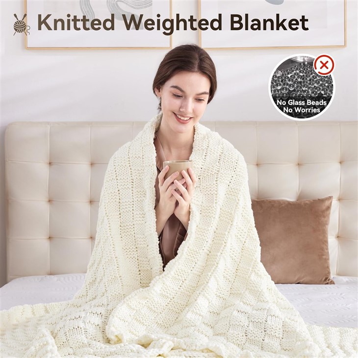 No Beads Knitted Weighted Blanket factory