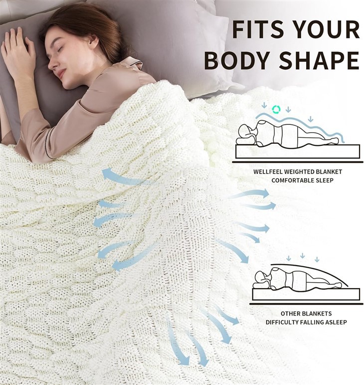 No Beads Knitted Weighted Blanket factory