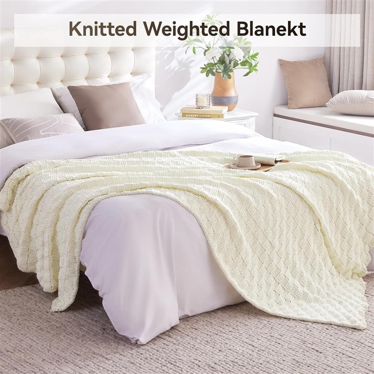 No Beads Knitted Weighted Blanket best