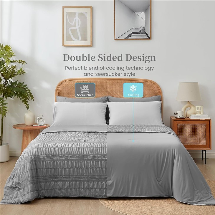 Q-Max 0.4 Reversible Lightweight Cooling Blanket best