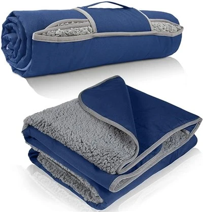 3-Layer Waterproof Sherpa Outdoor Blanket